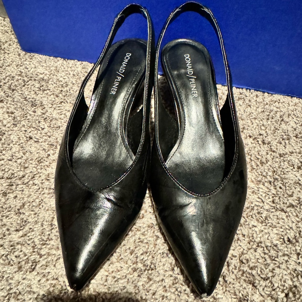 Donald Pliner Black Leather Shoes